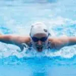 Woman Doing Butterfly Swim Move